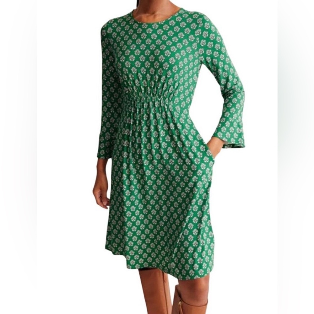 Boden Bell Sleeve Jersey Dress, EUC
